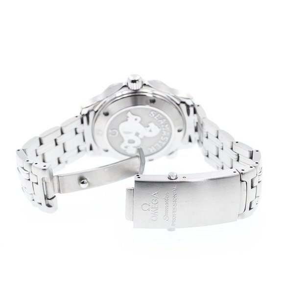 OMEGA Seamaster300 2222.80 Date Co-Axial Navy Dial Automatic Boy's Watch - Picture 3 of 9